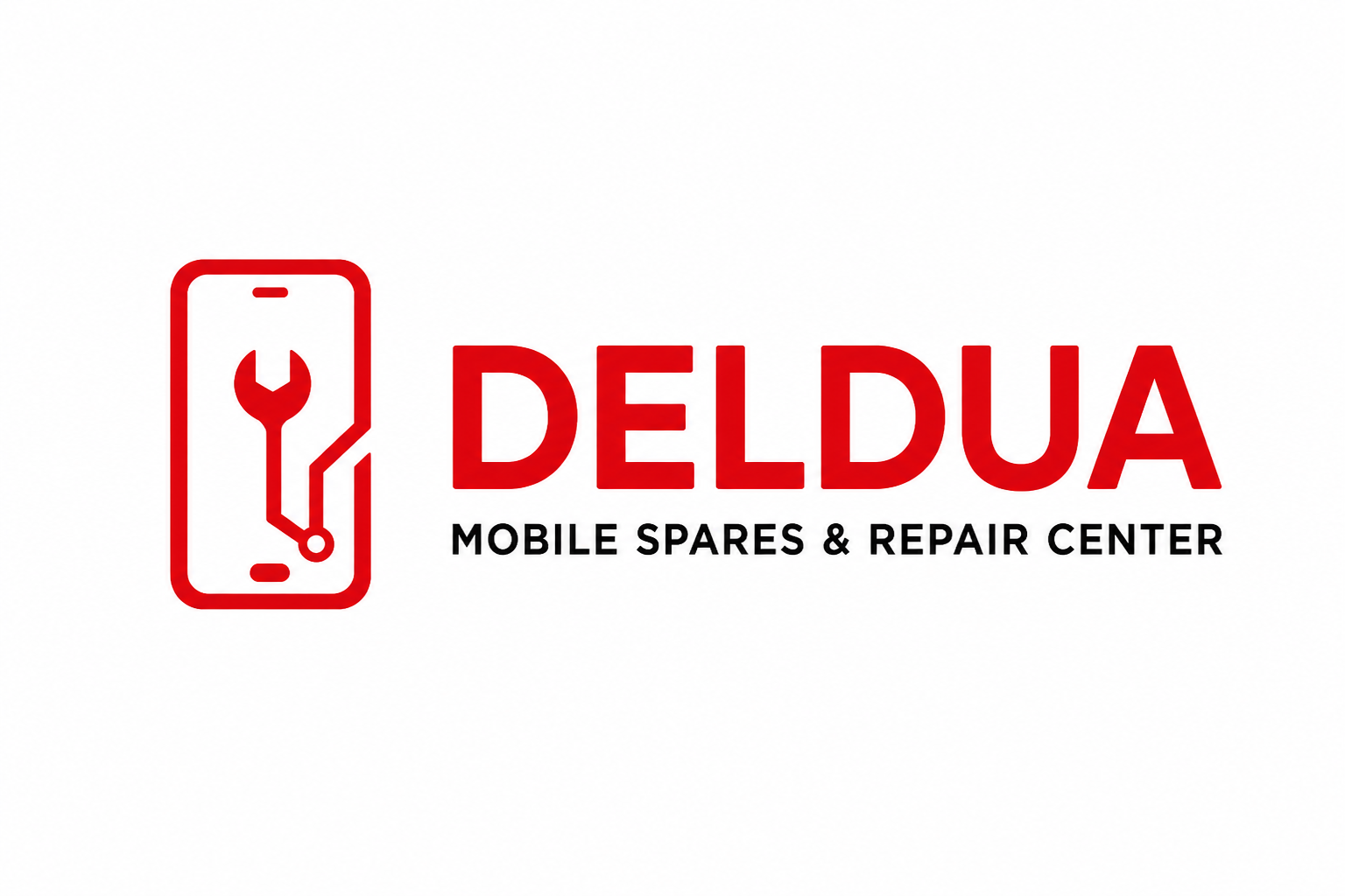 DELDUA icon and wordmark lockup