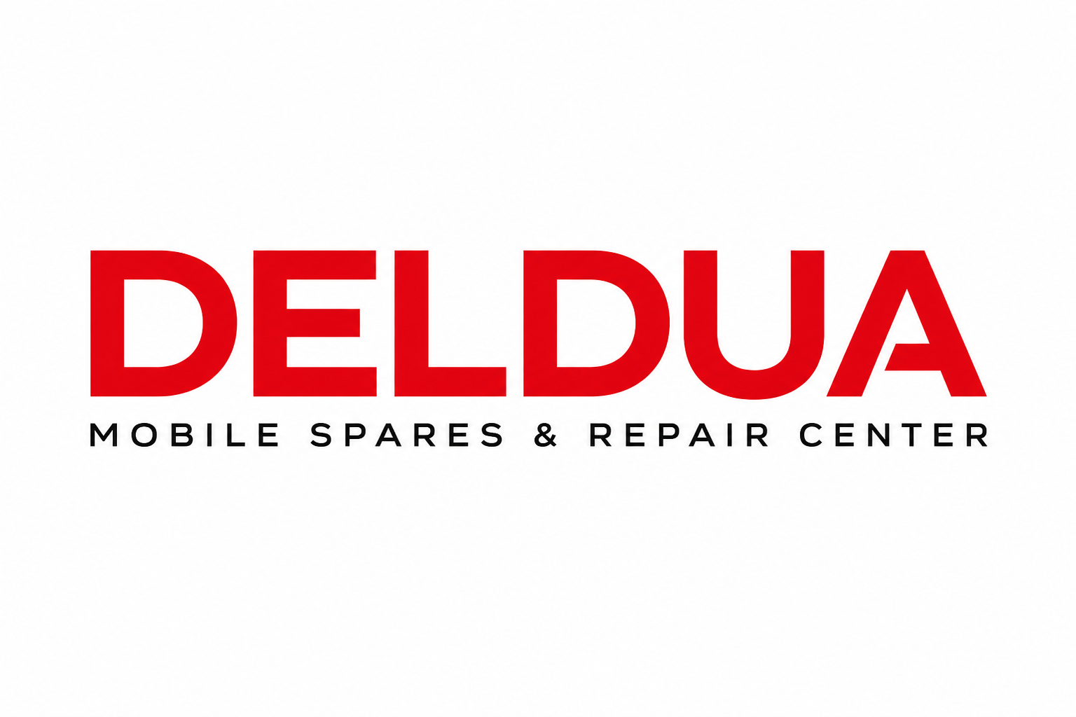 DELDUA primary wordmark on white